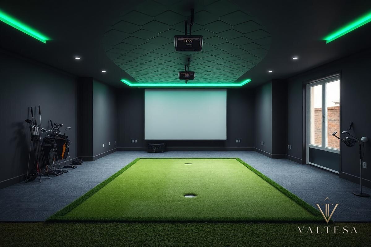 Golf Simulator — Putting Green View