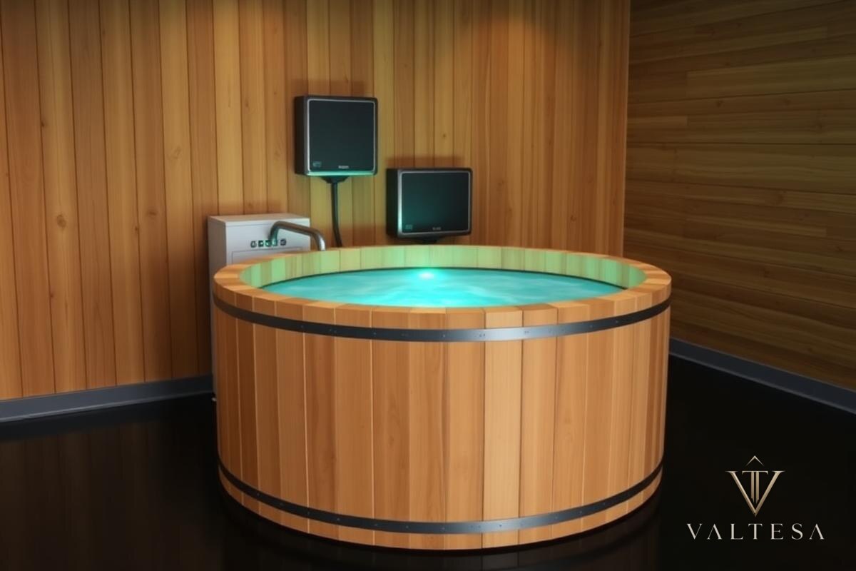 Self-Cooling Cold Plunge — Cedar Barrel Plunge
